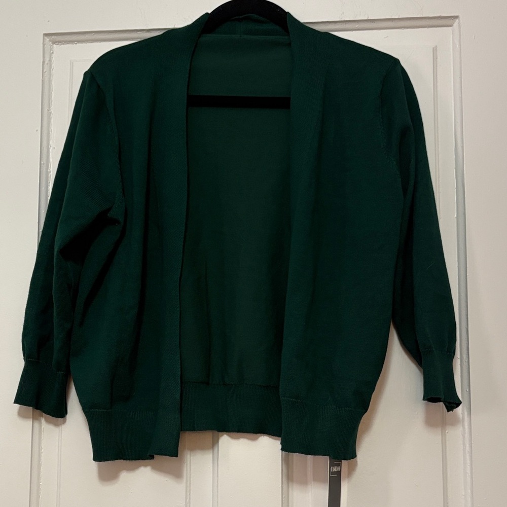 Classic Deep Green Women's Cardigan